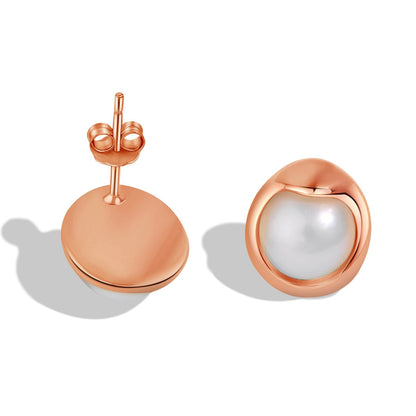 [Baslove]Dainty Bread Pearl Earrings