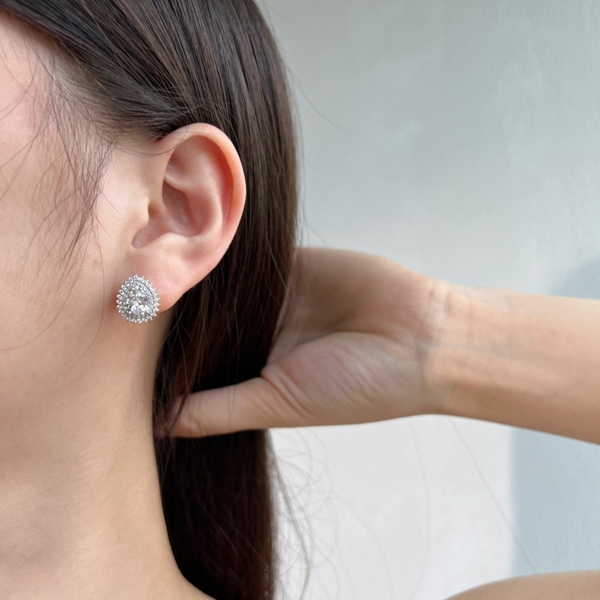 [Baslove]Delicate Gorgeous Pear Cut Daily Earrings