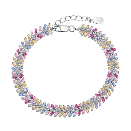 [baslovejewels]Dainty Radiant Emerald Cut Daily Bracelet
