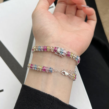 [AURORA]きらめく美しいマルチカットパーティーブレスレット