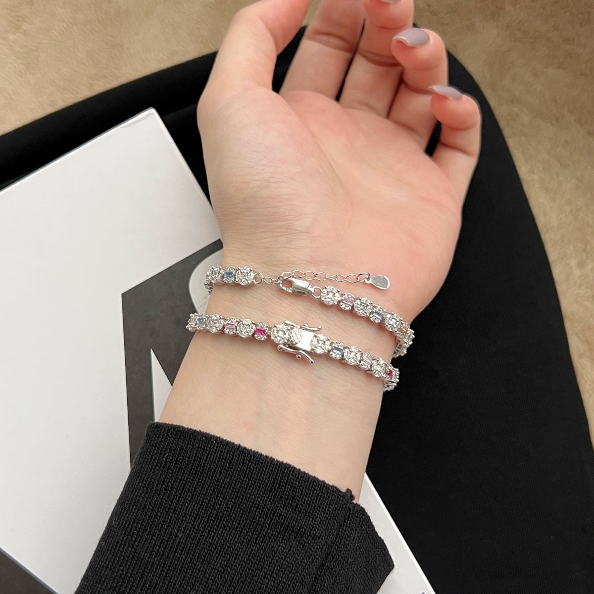 [AURORA]まばゆい輝きのマルチカットデイリーブレスレット