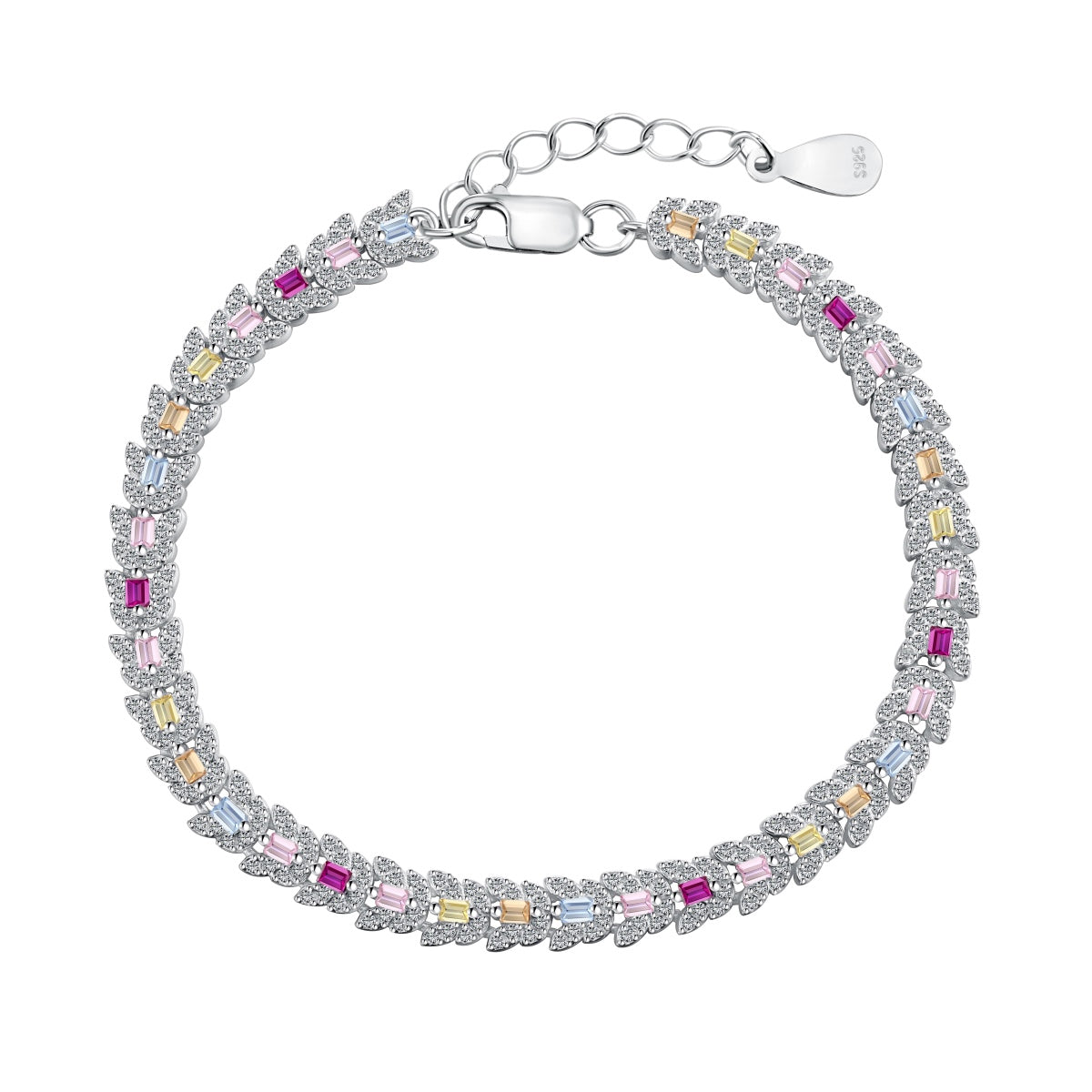 [AURORA]繊細でカラフルなマルチカットデイリーブレスレット