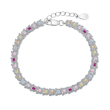 [AURORA]繊細でカラフルなマルチカットデイリーブレスレット