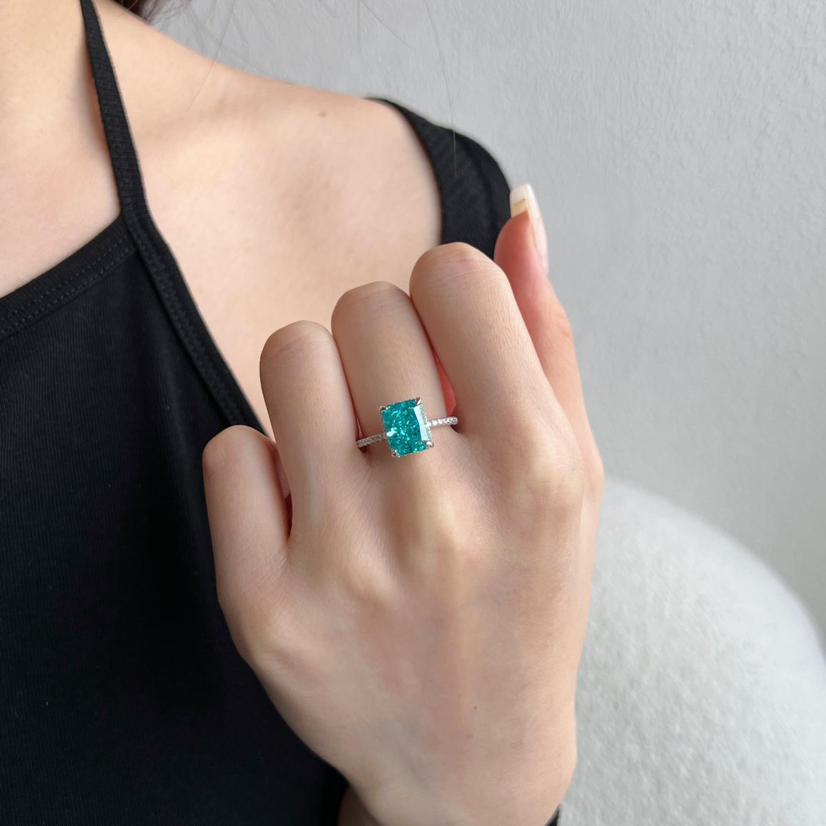 [AURORA]4,0 Karat Luxuriöser Verlobungsring