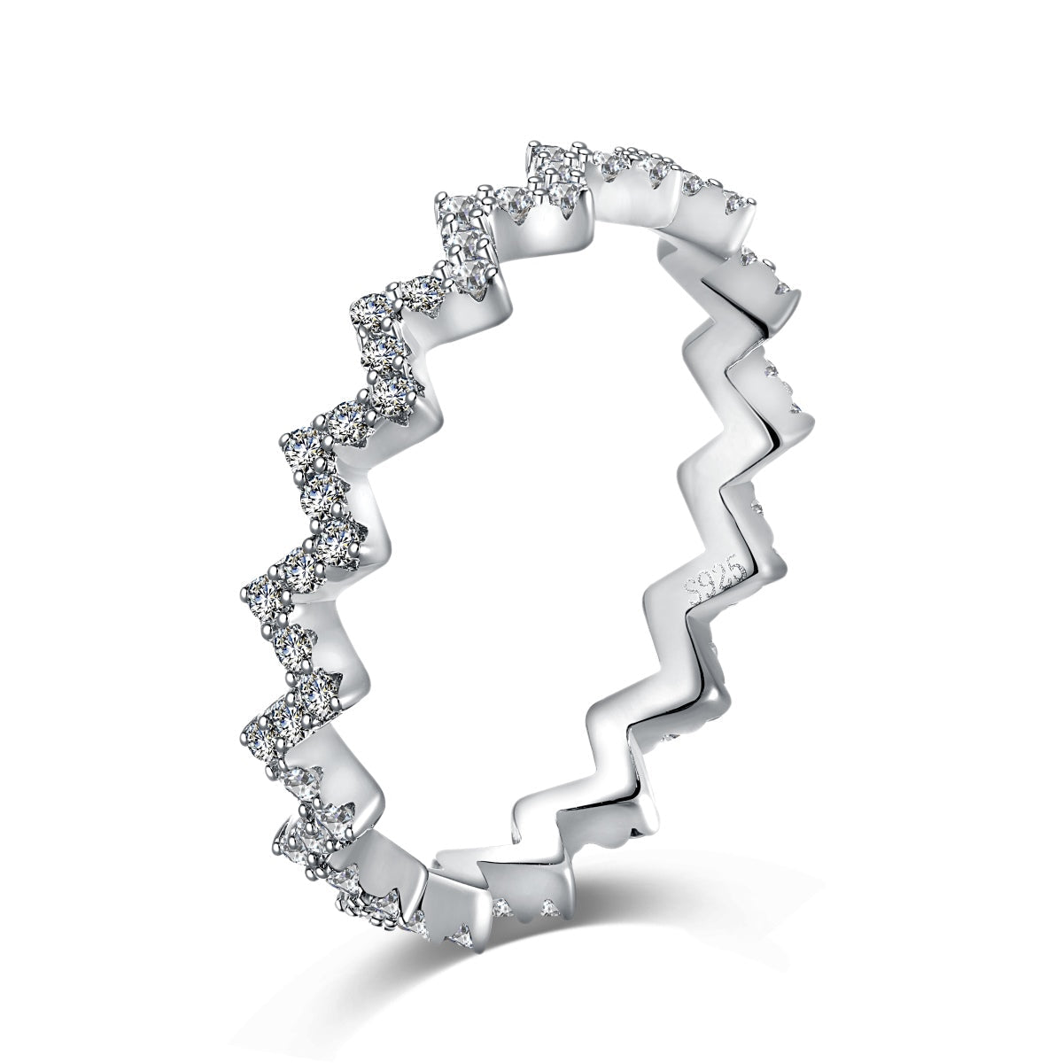 [Baslove]Delicate Enchanting Wave Shape Daily Ring