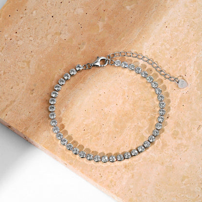 [Baslove]Dazzling Sparkling Round Cut Daily Bracelet