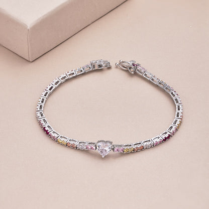 [Baslove]Delicate Romantic Heart Shape Lover Bracelet