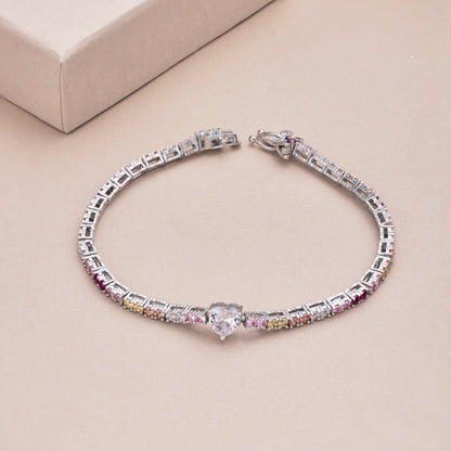 [Everoly JW]Delicate Romantic Heart Shape Lover Bracelet