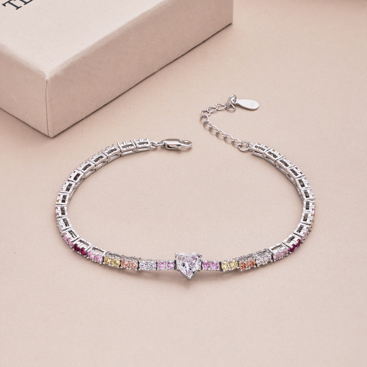 [Baslove]Delicate Romantic Heart Shape Lover Bracelet