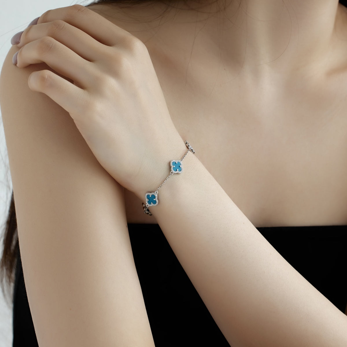 [Baslove]Four-Leaf Clover Exquisite Bracelet