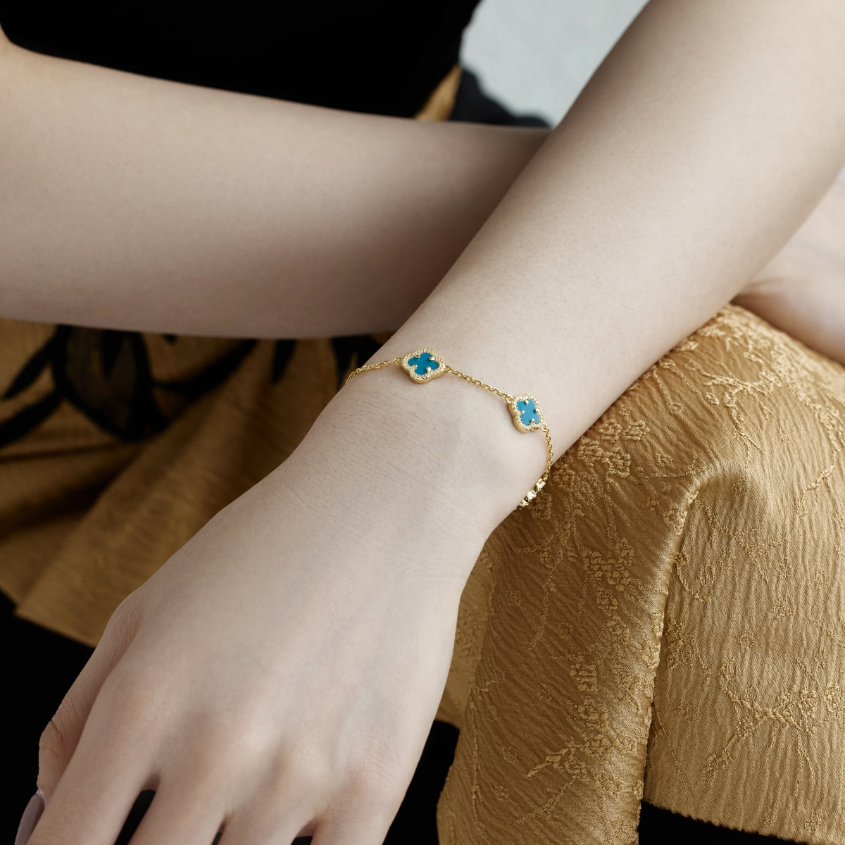 [AURORA]Four-Leaf Clover Exquisite Bracelet