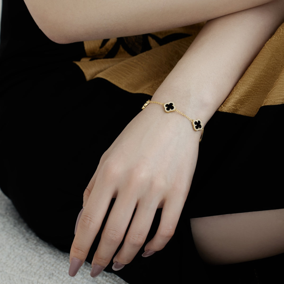 [AURORA]Four-Leaf Clover Exquisite Bracelet