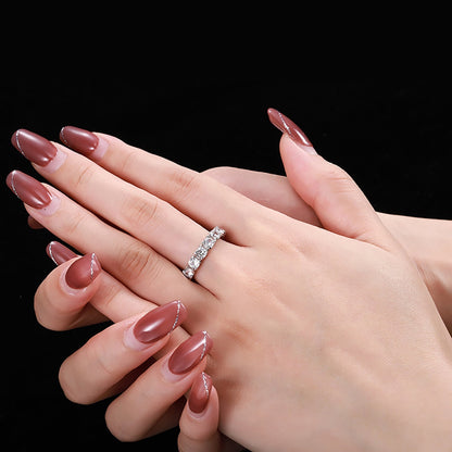 [AURORA]Eternity Tennisring mit Rundschliff