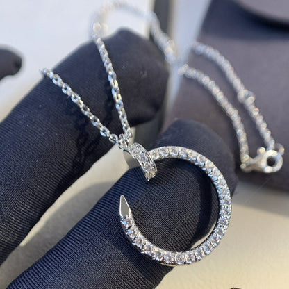 [Baslove]JUSTE NECKLACE SILVER DIAMONDS