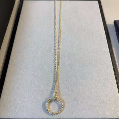 [Baslove]JUSTE NECKLACE GOLD DIAMONDS