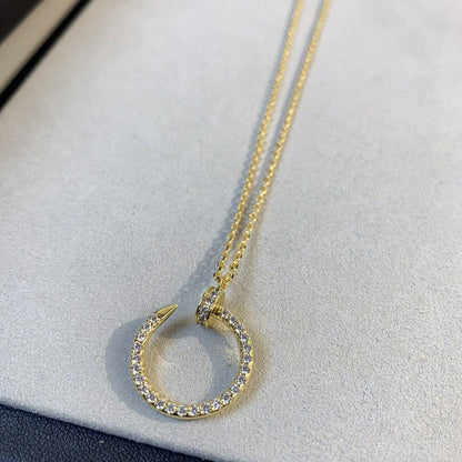 [Baslove]JUSTE NECKLACE GOLD DIAMONDS