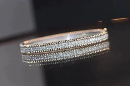 [Baslove]PERLEE DIAMANTEN ARMBAND 1 REIHE 