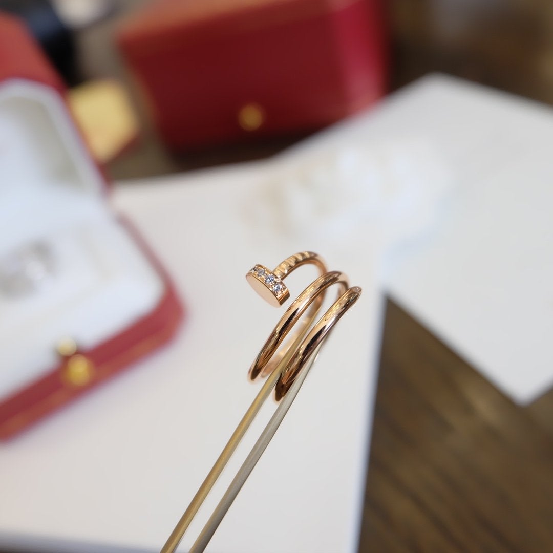 [Baslove]JUSTE RING 1.8MM PINK GOLD DOUBLE ROW