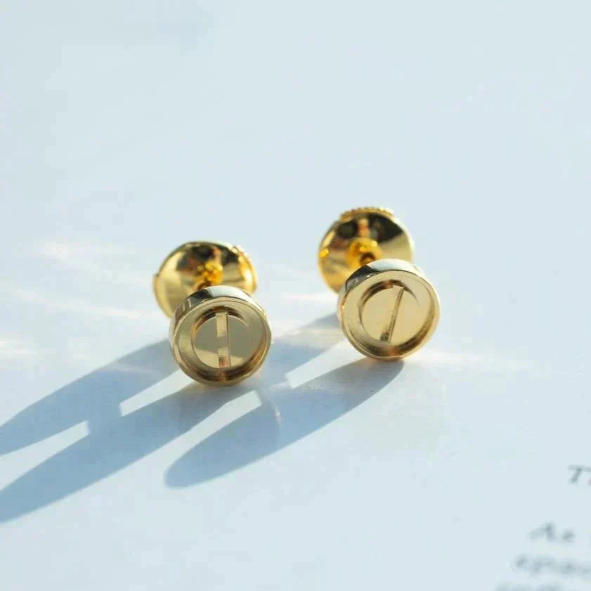 [Baslove]LOVE EARRINGS GOLD 10MM