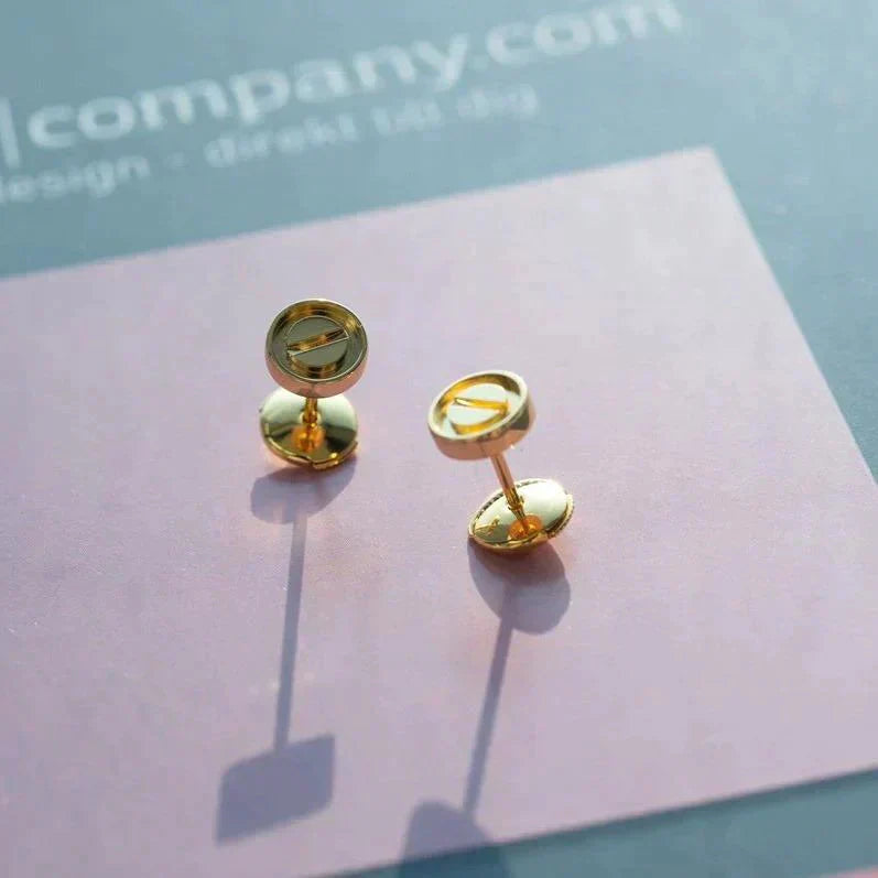 [Baslove]LOVE EARRINGS GOLD 10MM