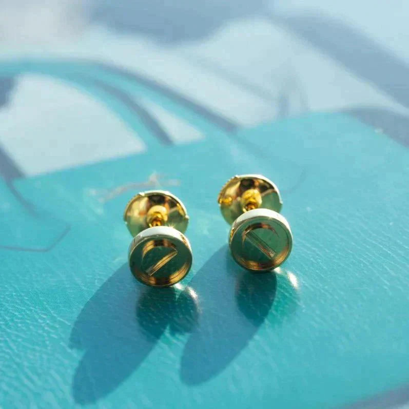 [Baslove]LOVE EARRINGS GOLD 10MM