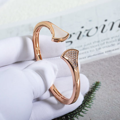 [Baslove]DREAM BRACELET OPEN PINK GOLD MOP DIAMOND