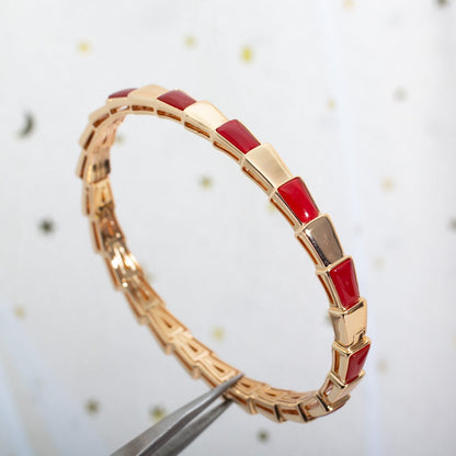 [Baslove]SERPENTI BRACELET PINK GOLD RUBELLITE