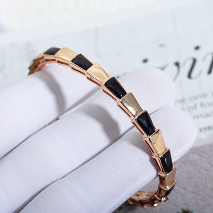 [Baslove]SERPENTI BRACELET PINK GOLD ONYX