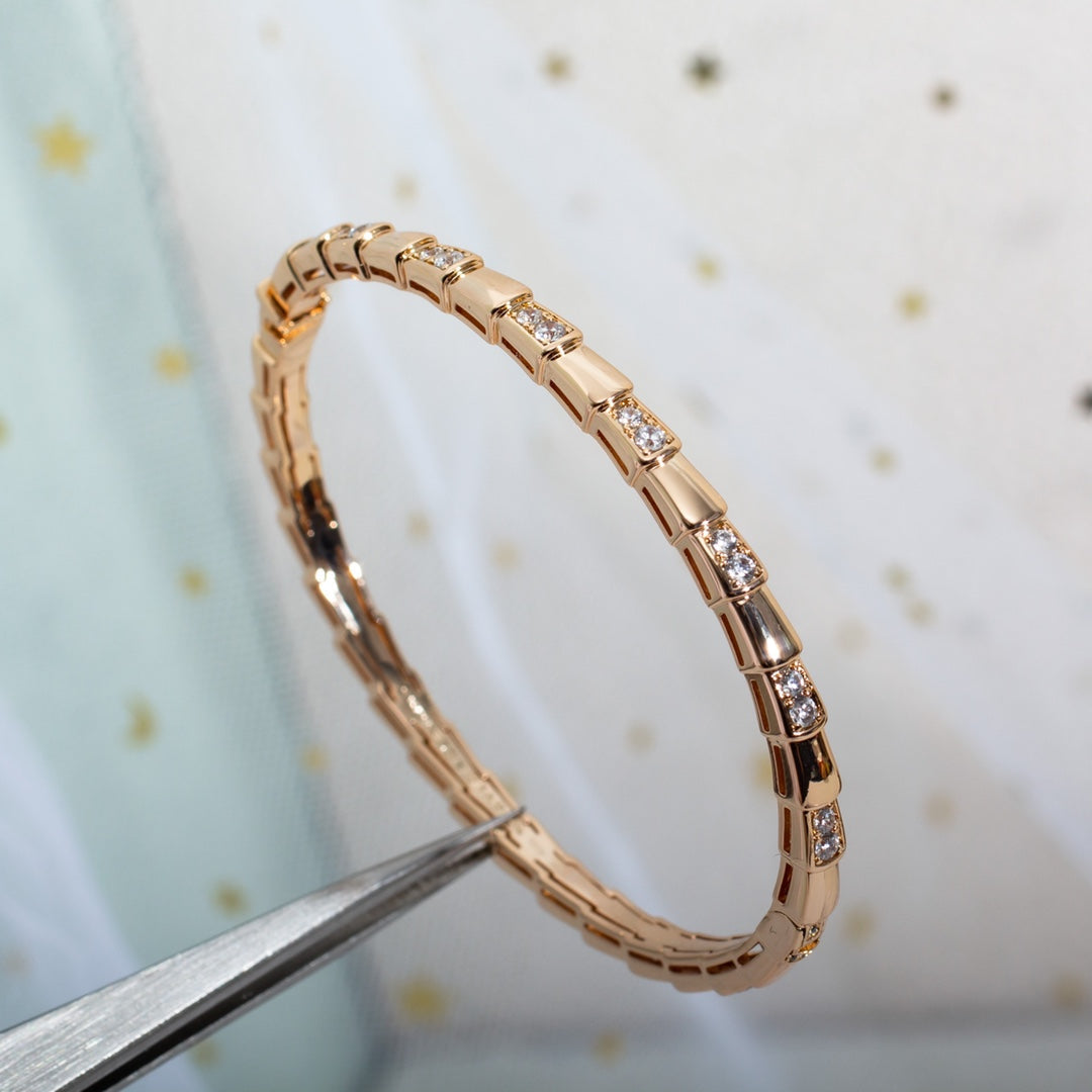 [Baslove]SERPENTI BRACELET PINK GOLD DIAMOND