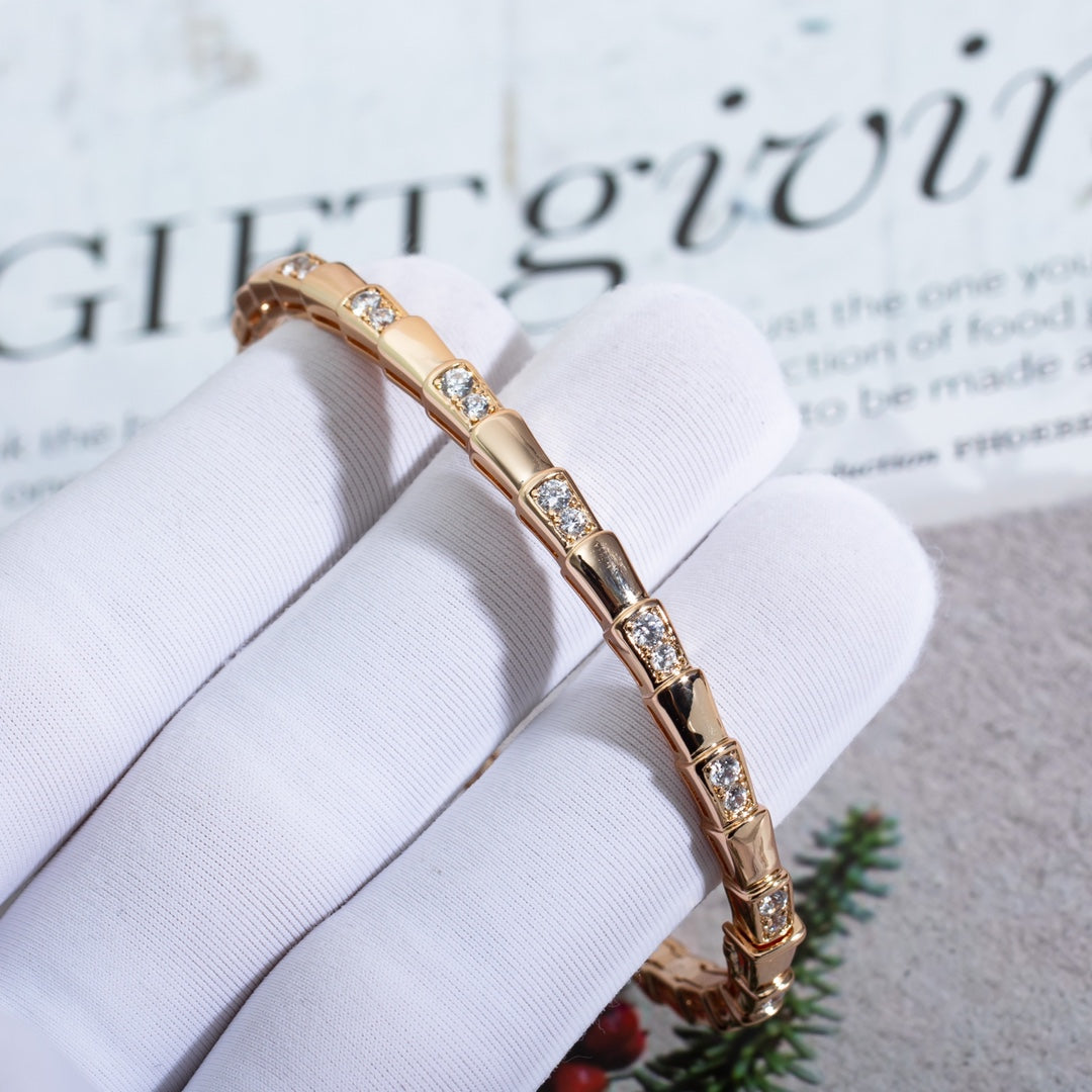 [Baslove]SERPENTI BRACELET PINK GOLD DIAMOND