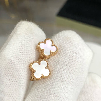 [Baslove]CLOVER MINI GOLD EARRINGS