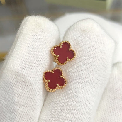 [Baslove]CLOVER MINI GOLD EARRINGS