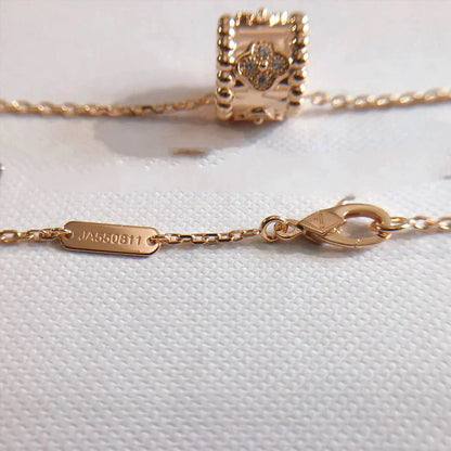 [Baslove]PERLEE PEDANT NECKLACE GOLD / ROSE GOLD