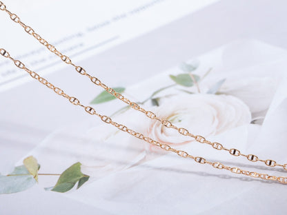 [Baslove]ECHAPPEE NECKLACE PINK GOLD