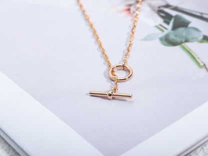 [Baslove]ECHAPPEE NECKLACE PINK GOLD