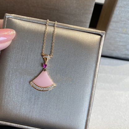 [Baslove]DREAM NECKLACE PINK OPAL