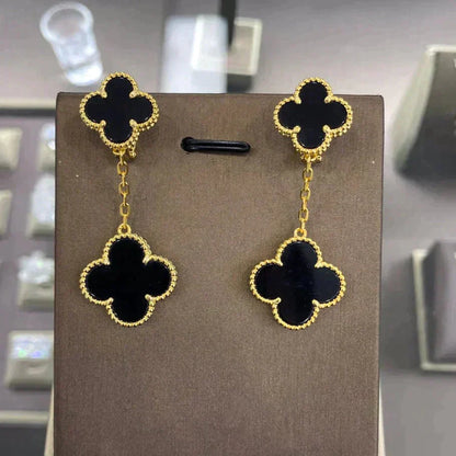 [Baslove]CLOVER 2 MOTIFS  EARRINGS (MULTIPLE CHOICESC