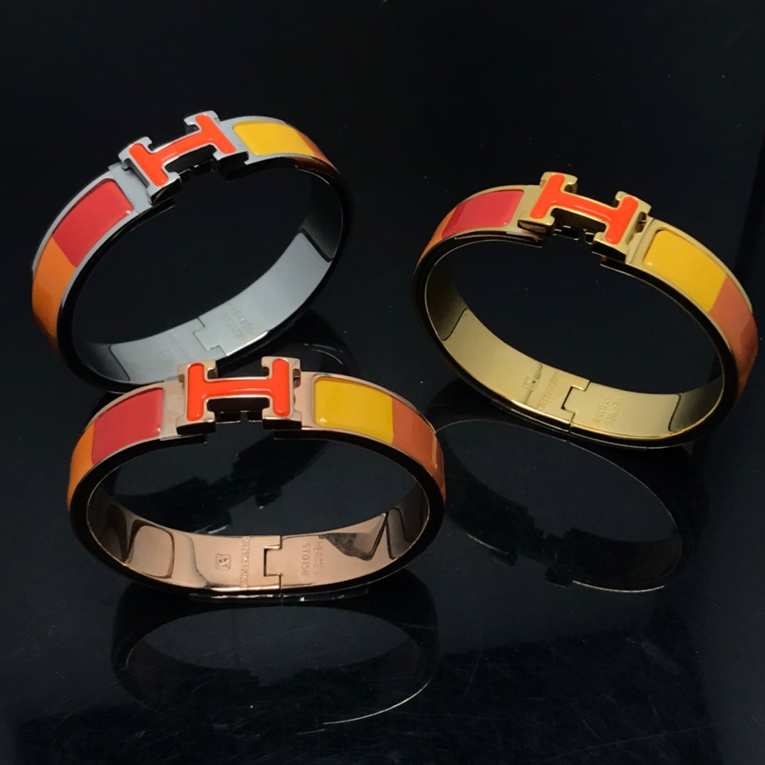 [Baslove]HM BRACELET ORANGE RAINBOW CERAMIC