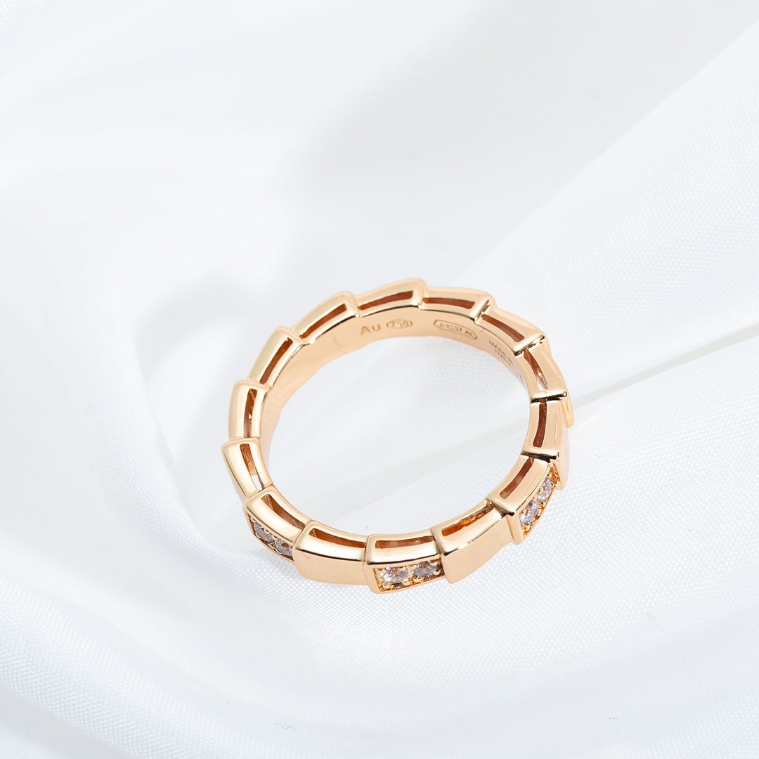 [Baslove]SERPENTI RING PINK GOLD  3MM