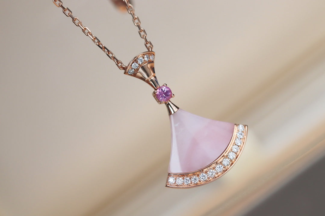 [Baslove]DREAM NECKLACE PINK MOP DIAMOND