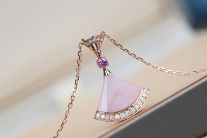 [Baslove]DREAM NECKLACE PINK MOP DIAMOND