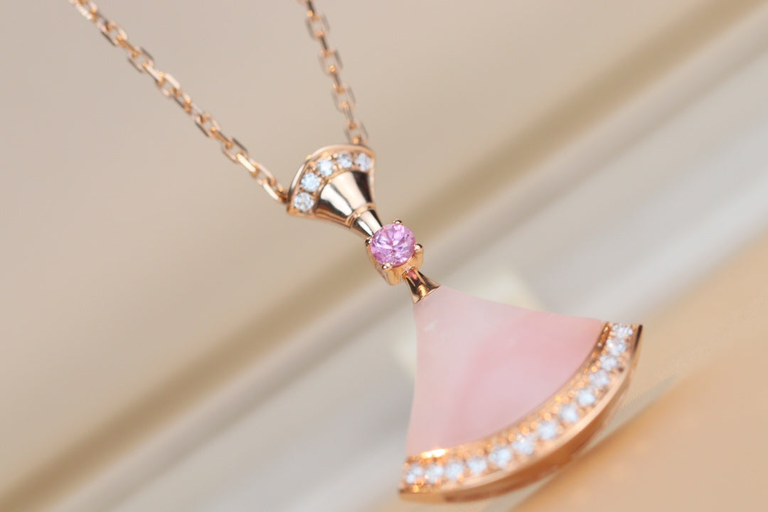 [Baslove]DREAM NECKLACE PINK MOP DIAMOND