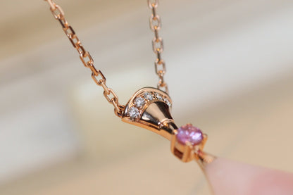 [Baslove]DREAM NECKLACE PINK MOP DIAMOND