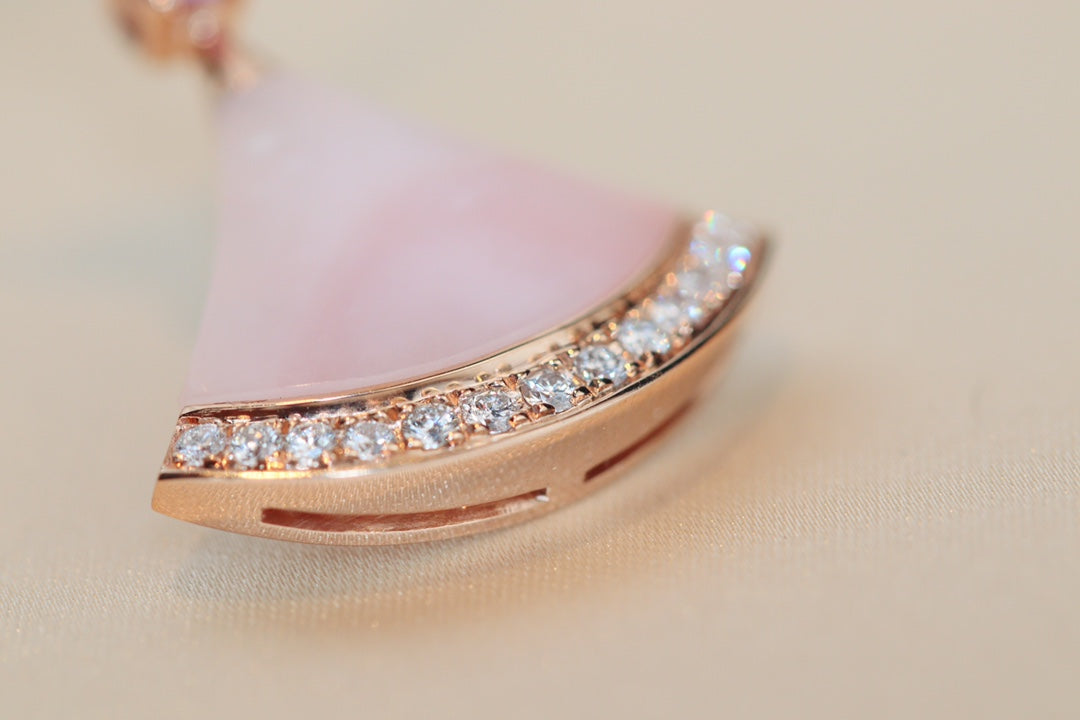 [Baslove]DREAM NECKLACE PINK MOP DIAMOND