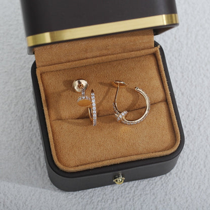 [Baslove]JUSTE EARRINGS 12.75MM PINK GOLD DIAMOND