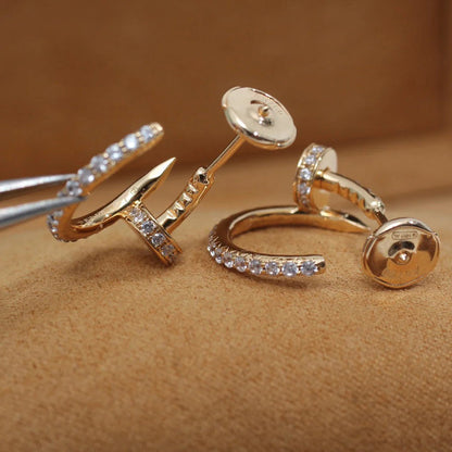 [AURORA]JUSTE FULL DIAMOND SMALL EARRINGS