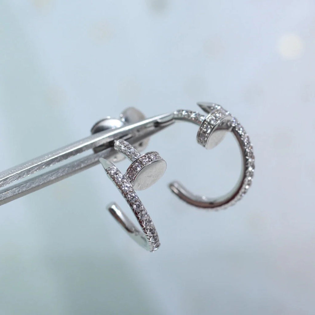 [AURORA]JUSTE FULL DIAMOND SMALL EARRINGS