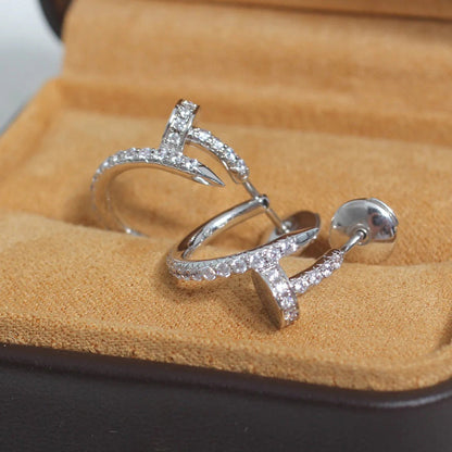 [AURORA]JUSTE FULL DIAMOND SMALL EARRINGS