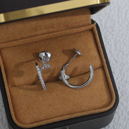 [AURORA]JUSTE FULL DIAMOND SMALL EARRINGS