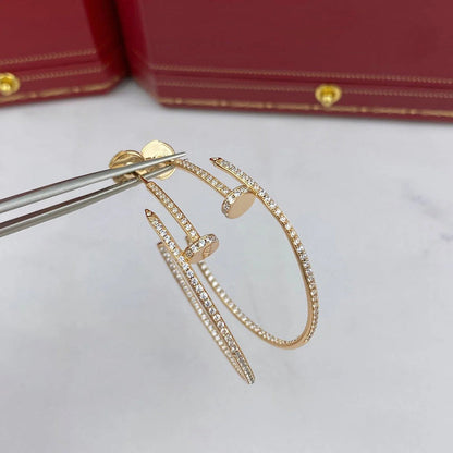 [AURORA]JUSTE FULL DIAMOND LARGE EARRINGS